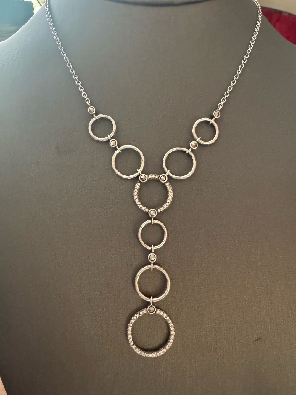 New Judith Jack Sterling Silver drop necklace
